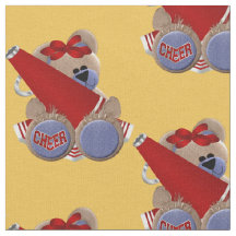 Urso vermelho do cheerleader