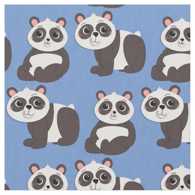 Tecido Ursos Panda Crianças Fofas (Detalhe)