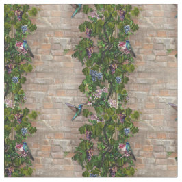 Tecido Uvas, chupas de mel e papel de parede