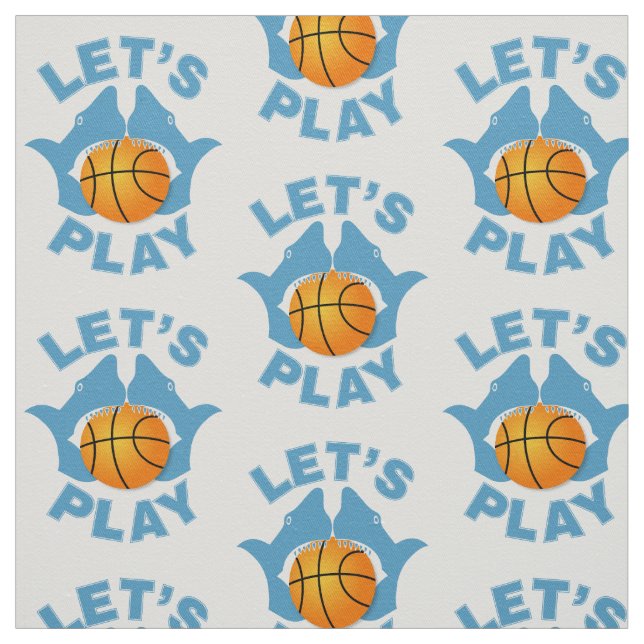 Tecido Vamos jogar basquete (Modelo)
