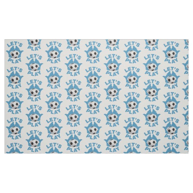 Tecido Vamos jogar futebol (Fat Quarter)