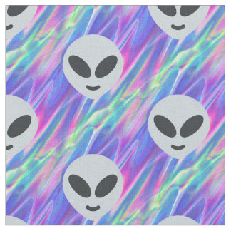 Tecido vaporwave alienígena emoji