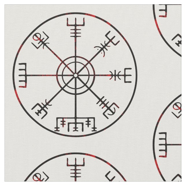 Tecido Vegvisir Escada de Proteção Islandesa (Detalhe)