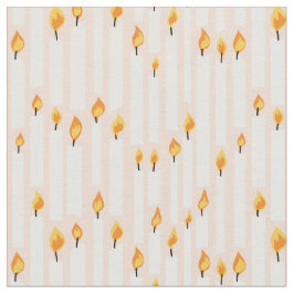 Tecido Velas de festa de aniversário pêssego