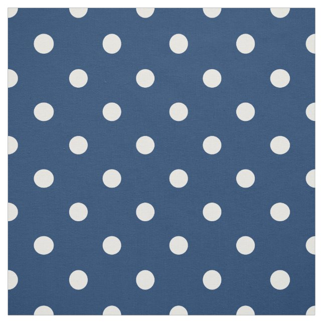 Tecido Velha Glória Azul Branco Bolinhas (Modelo)