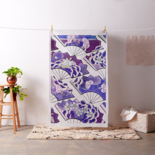 Tecido Ventiladores Tradicionais Japoneses