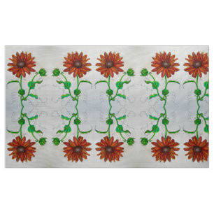 Tecido verão de girassol