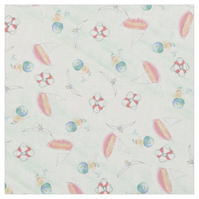 Tecido Verão no mar (Detalhe)