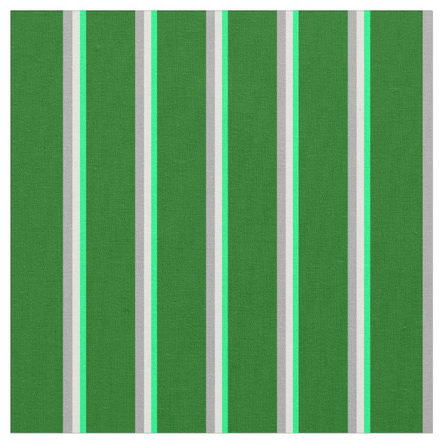 Tecido Verde, Amarelo Claro, Cinzas Escuras e Linhas Verd (Detalhe)