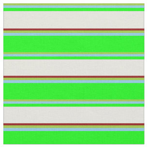 Tecido Verde, Azul-Céu, Limão, bege e vermelho escuro