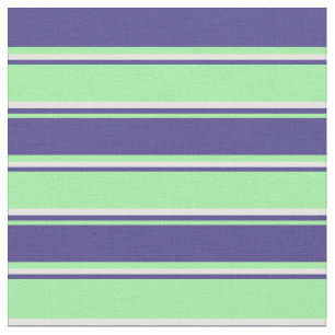Tecido Verde, Azul Escuro e Creme de Casa