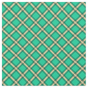 Tecido Verde bege, padrão de xadrez, tartan