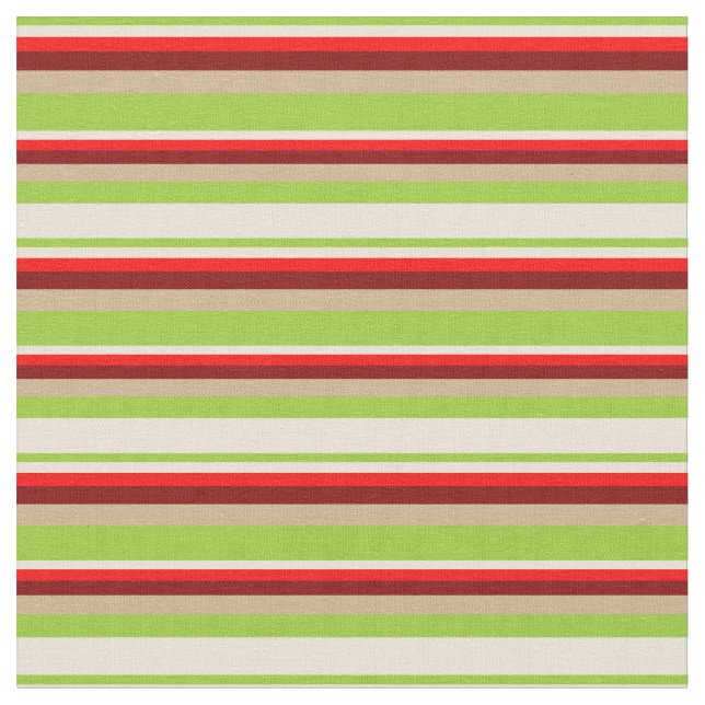 Tecido Verde, Bisque, Vermelho, Maroon e Bandas (Detalhe)