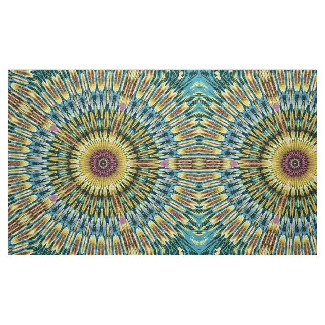 Tecido Verde Caleidoscópio de Verão (Fat Quarter)