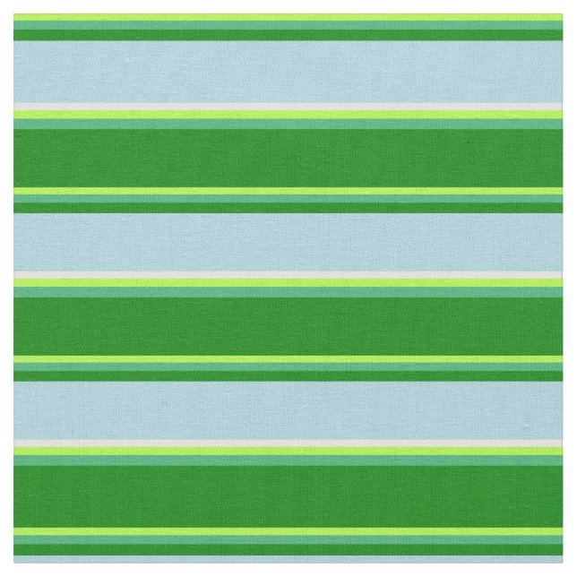 Tecido Verde-claro, Verde-marinho, Verde, Azul e Ciano-Lu (Detalhe)