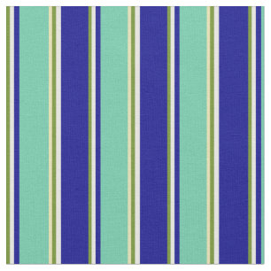 Tecido Verde, Creme da Casa da Moeda, Azul Escuro, Aquama