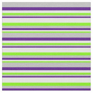 Tecido Verde, Creme de Casa, Indigo e Padrão Colorido de 