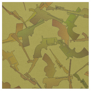Tecido Verde das armas e teste padrão trocista de Brown