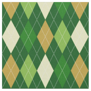 Tecido verde de Argyle