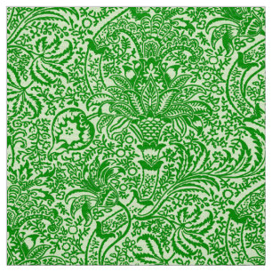Tecido Verde do indiano, do limão e do quivi de William