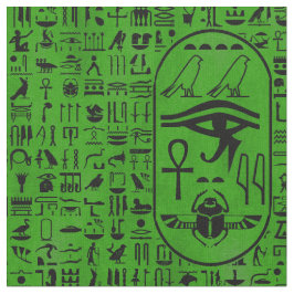 Tecido Verde dos Hieroglyphics