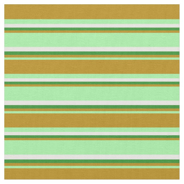 Tecido Verde, Dourado Escuro, Floresta Verde e Linhas Bra (Detalhe)