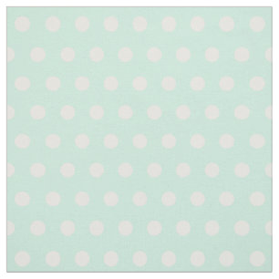 tecido verde e branco da hortelã das bolinhas