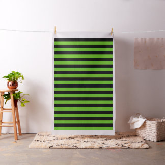 Tecido Verde E Fita Negra
