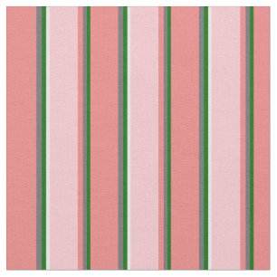 Tecido Verde escuro, Cinzas Escuras, Coral Claro, Rosa e 