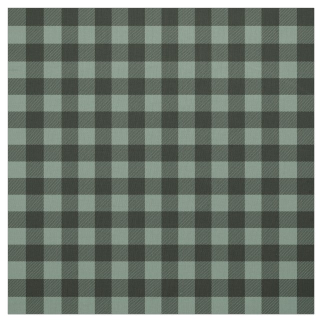 Tecido Verde escuro verde claro | Xadrez de búfalo (Modelo)