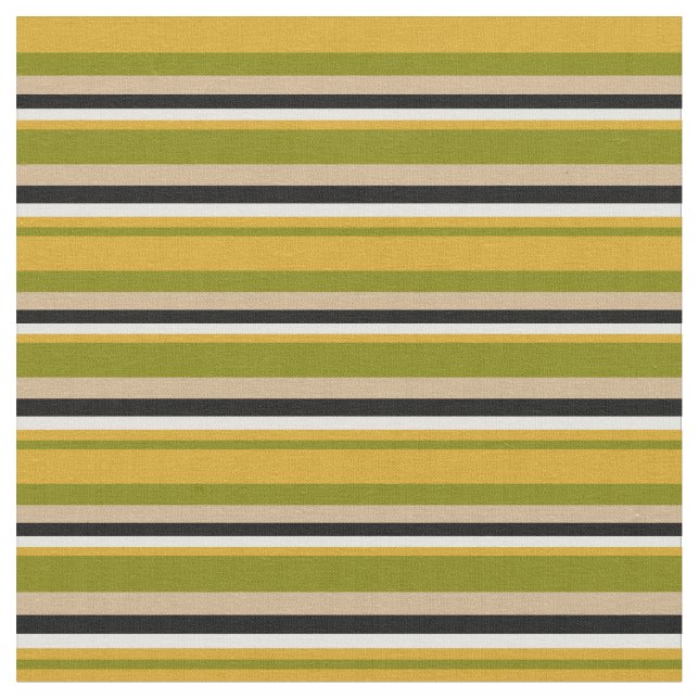 Tecido Verde, Goldenrod, Amarelo claro, Preto e Tom (Detalhe)
