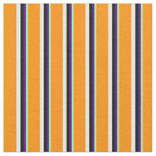 Tecido Verde, Indigo, Preto, Creme de Casa e Laranja Escu