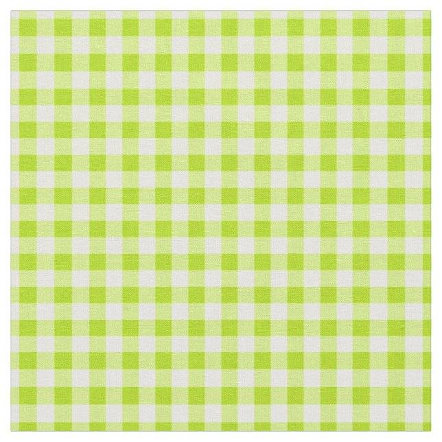Tecido Verde limão Básico Gingham (Detalhe)
