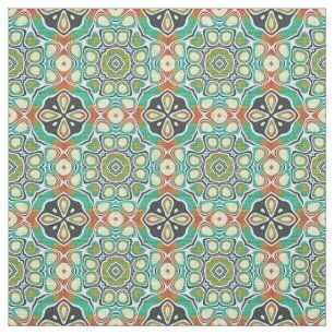 Tecido Verde limão Laranja Turquoise Bali Batik Padrão