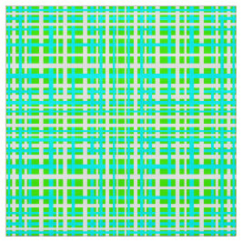 Tecido Verde & listras de bloqueio do Aqua