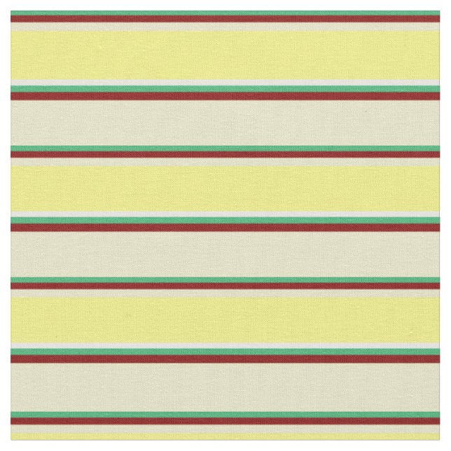 Tecido Verde marinho, Marrom, Goldenrodo Pálido, Amarelo  (Detalhe)