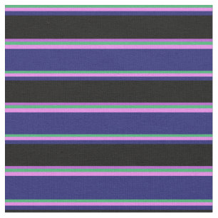 Tecido Verde marinho, Violeta, Azul da Meia-Noite, Preto
