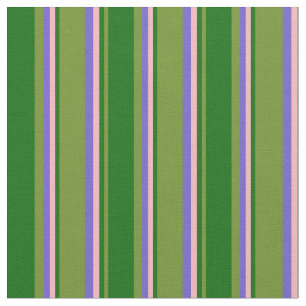 Tecido Verde, Verde Escuro, Rosas claro e Azul Espalhado