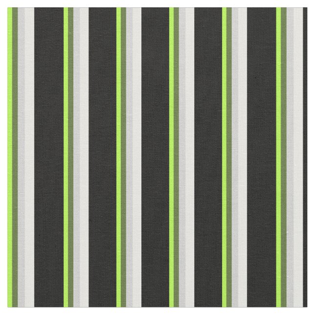 Tecido Verde, Verde Oleícola Escuro, Cinzas, Creme de Cas (Detalhe)