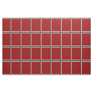 Tecido Verificação vermelha do Windowpane
