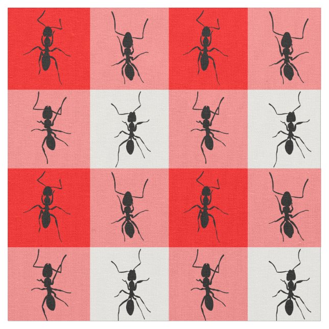 Tecido Verificações vermelhas do branco da cobertura do (Detalhe)