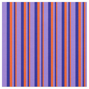 Tecido Vermelho, Azul Escuro e Stripes Roxas