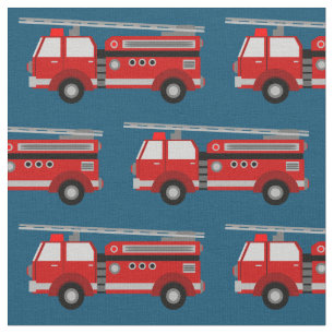 Tecido vermelho do azul do carro de bombeiros