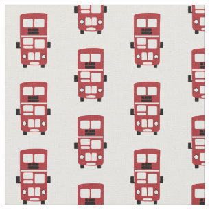 Tecido vermelho do ônibus do autocarro de dois