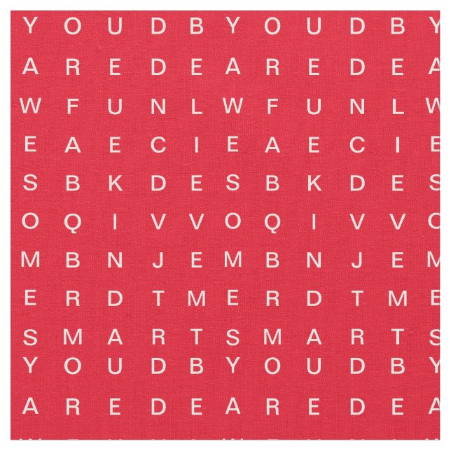 Tecido vermelho do Word Search (Inspiracional) (Detalhe)