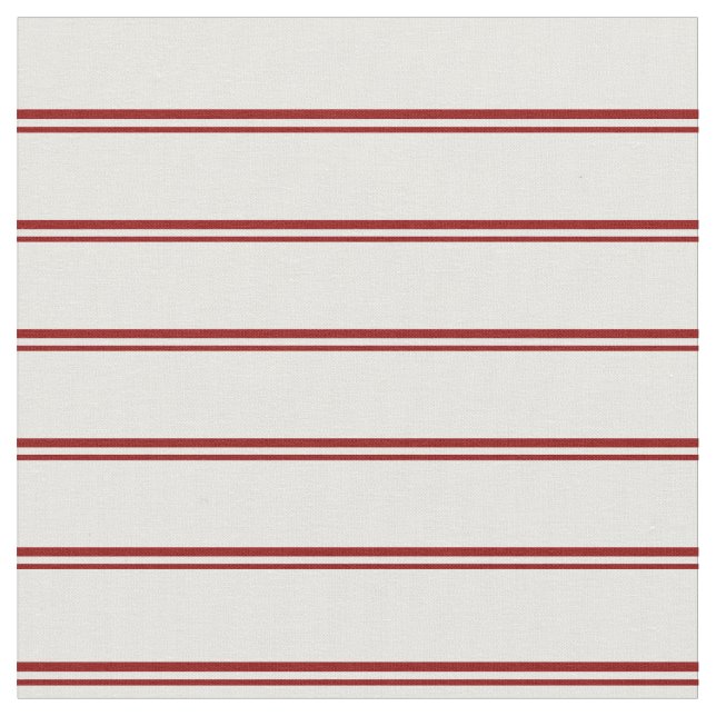 Tecido Vermelho Escuro e faixas de creme de Casa (Detalhe)