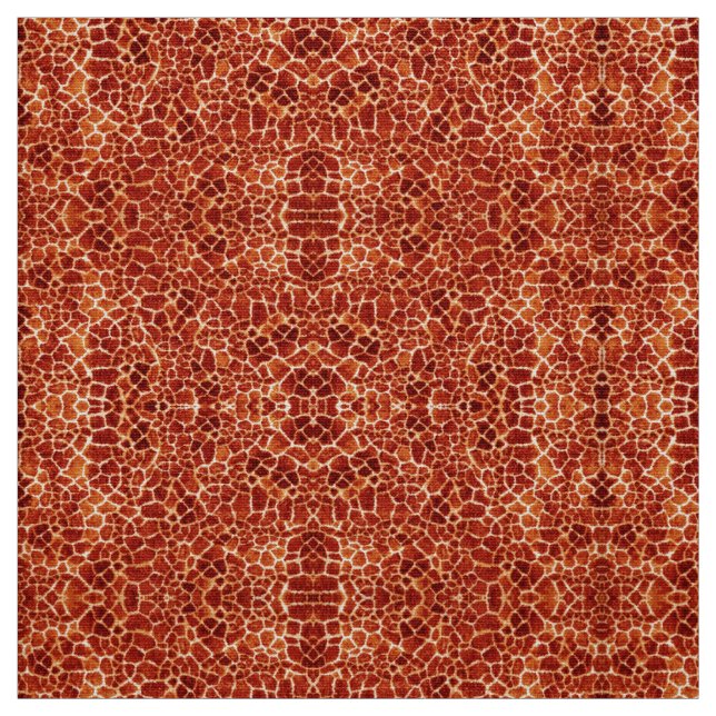 Tecido VERMELHO GIRAFFE PELE PÉS Selvagem (Modelo)