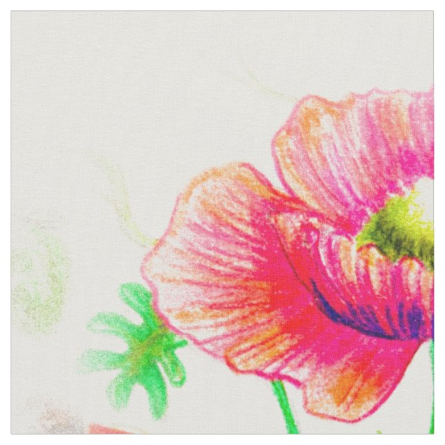 Tecido Vermelho,Passão Floral (Detalhe)