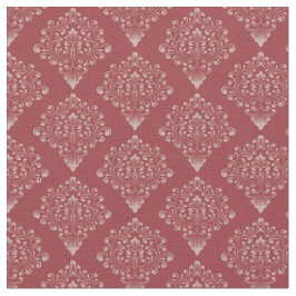 Tecido Vermelho Rústico Damask