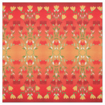 Vermelho Vibrante Dourado com Verde